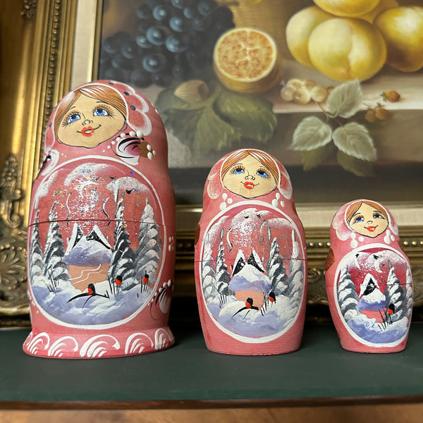 Matryoshka Russian Dolls Stackable Wooden Dools