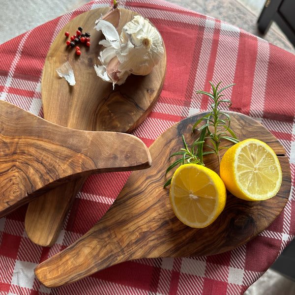 Set of 3 Mediterranean Serving Boards Olivewood