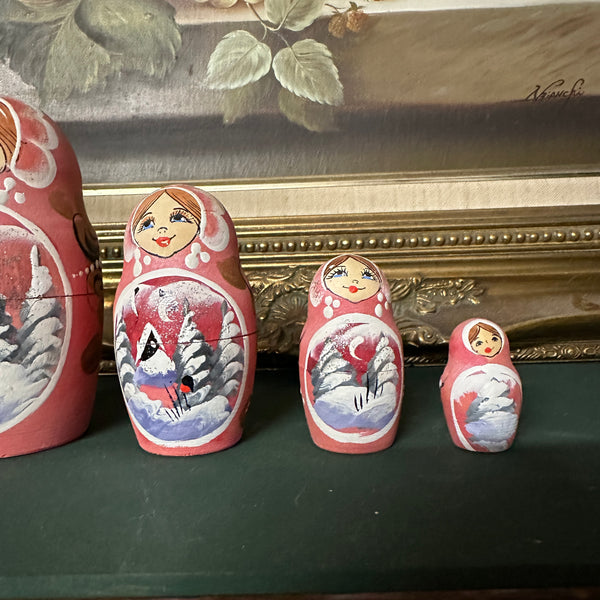 Matryoshka Russian Dolls Stackable Wooden Dools