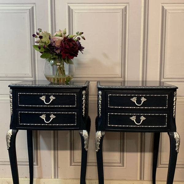 Painted Bedside Tables Louis Style Bedsides Olympus Furniture Nightstands