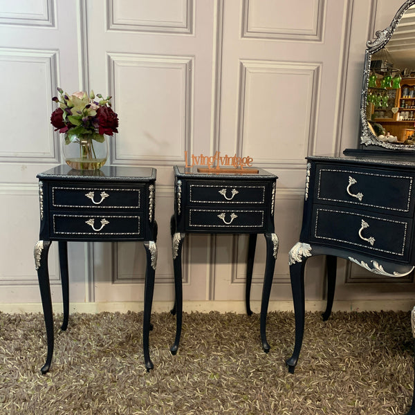 Painted Bedside Tables Louis Style Bedsides Olympus Furniture Nightstands