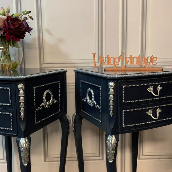 Painted Bedside Tables Louis Style Bedsides Olympus Furniture Nightstands