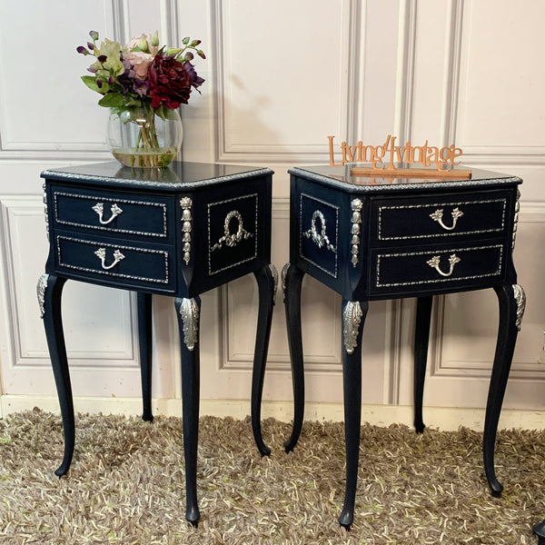 Painted Bedside Tables Louis Style Bedsides Olympus Furniture Nightstands