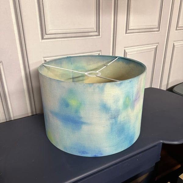 Hand Painted Lampshade Abstract Style Tie Dye Effect Ombre Modern Style