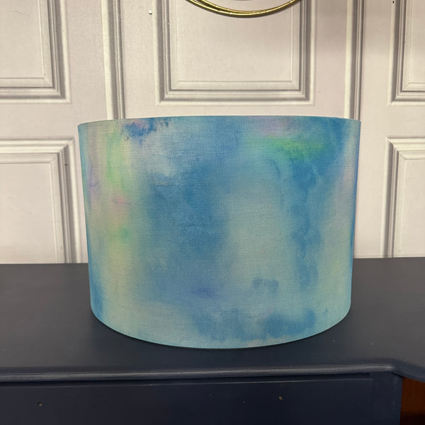 Hand Painted Lampshade Abstract Style Tie Dye Effect Ombre Modern Style