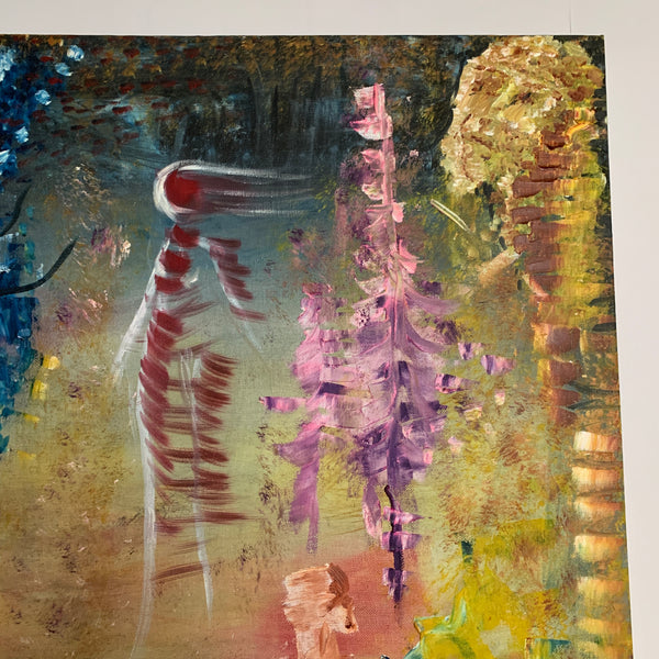 Large Acrylic Painting on Canvas Signed by Artist G. Bepirszcz