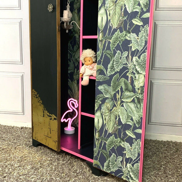 Painted Art Decor Wardrobe with a Modern Twist Commissions Welcome Botanical Theme Wardrobe