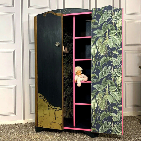 Painted Art Decor Wardrobe with a Modern Twist Commissions Welcome Botanical Theme Wardrobe