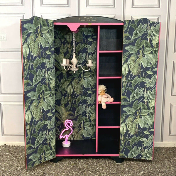 Painted Art Decor Wardrobe with a Modern Twist Commissions Welcome Botanical Theme Wardrobe
