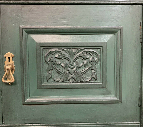 Painted Edwardian Sideboard Solid Oak Carvings Commissions Welcome