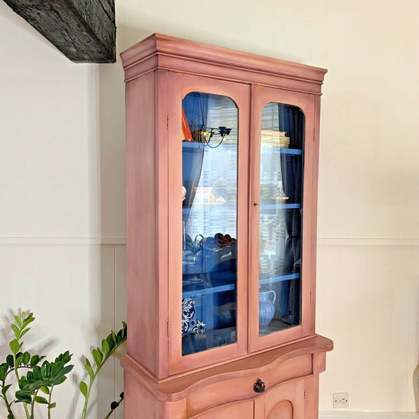 Victorian Bookcase Display Cabinet