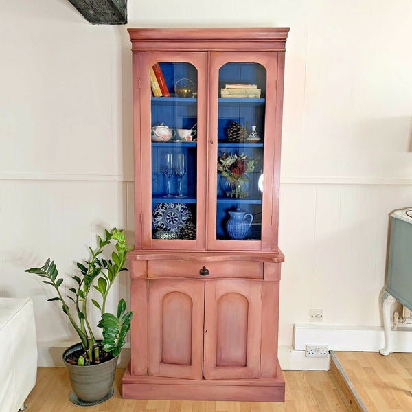 Victorian Bookcase Display Cabinet