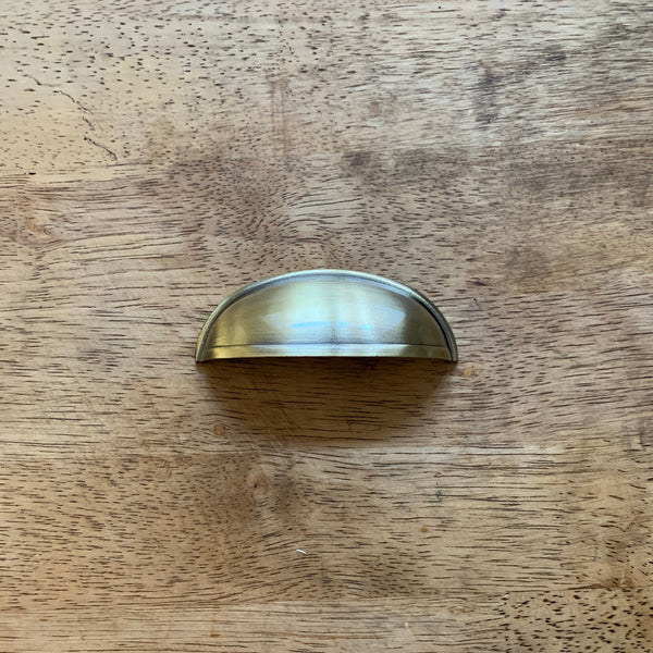 Cup Handles Cabinet Pulls Brushed Brass Effect