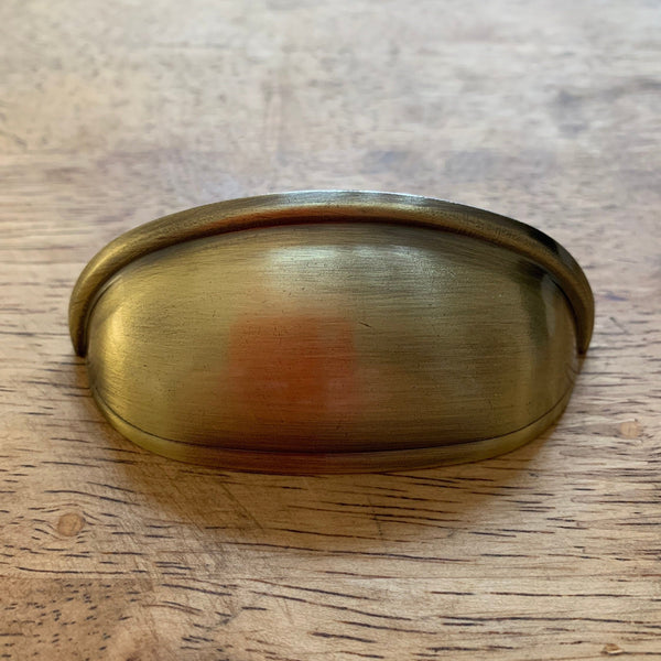Cup Handles Cabinet Pulls Brushed Brass Effect