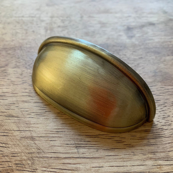 Cup Handles Cabinet Pulls Brushed Brass Effect
