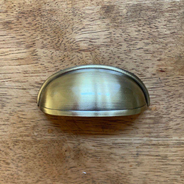 Cup Handles Cabinet Pulls Brushed Brass Effect