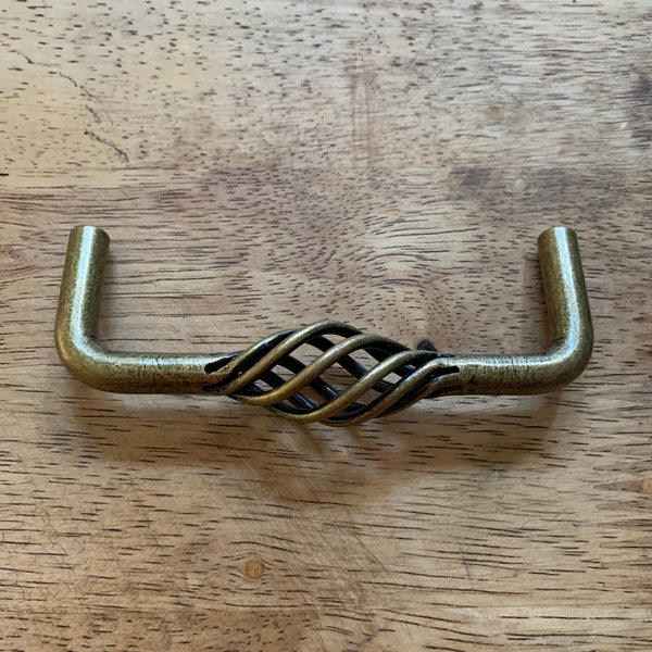 Cabinet Pulls Solid Brass Twisted Farmhouse Style