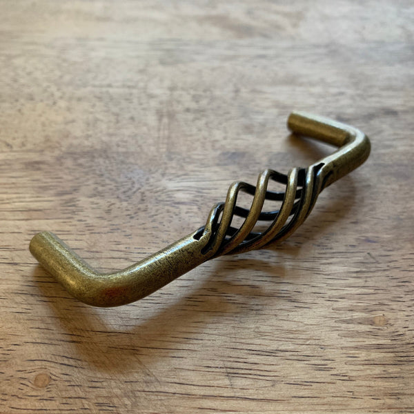 Cabinet Pulls Solid Brass Twisted Farmhouse Style