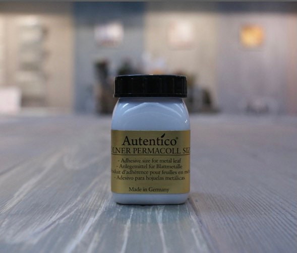 Autentico Metal Leaf Adhesive Permacoll Gold Size Gilding 100ml Red / Clear