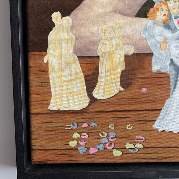 Original Michael McEvoy Oil Painting Wedding Planner Oil on Canvas Framed