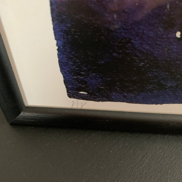 Framed Print Nude Woman Terri’s Back Signed LBP