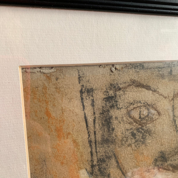 Nude Woman Painting Framed Contemporary Style