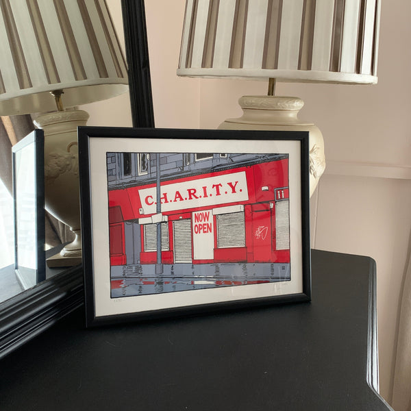 Charity Now Open Painting Signed Limited Edition 54/80 Thou Art in Hampstead Contemporary Art
