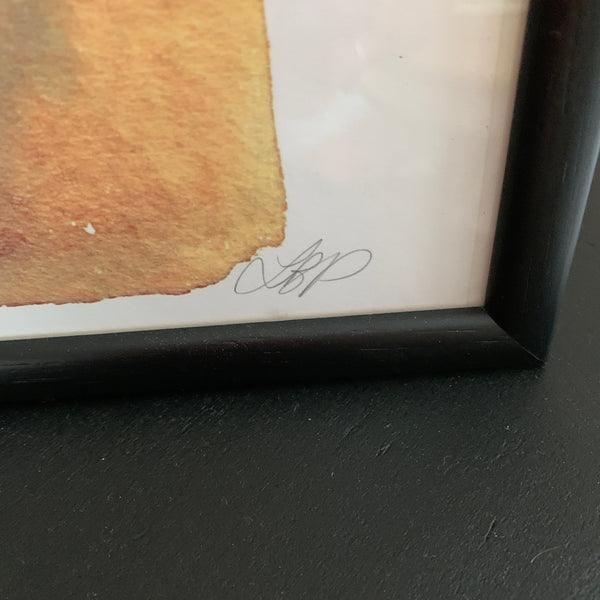 Framed Print Nude Woman Terri’s Back Signed LBP