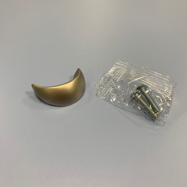 Cabinet Pulls Furniture Handles Modern Style Half Moon Shape Silver Colour