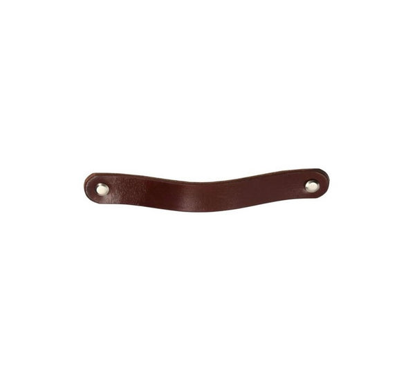 Real Leather Pulls / Leather Handles / Cabinet Pulls Dark Brown Leather Handles
