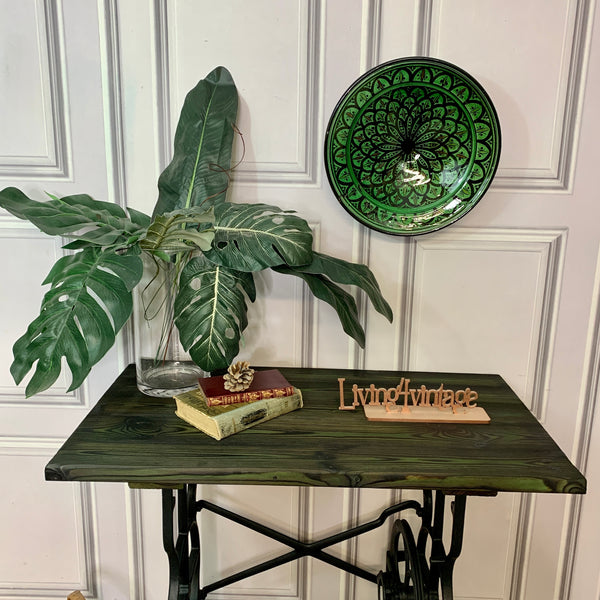 Industrial Style Table Yakisugi Technique Sewing Machine Table