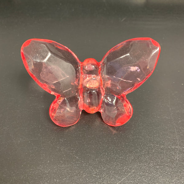 Butterfly Pull Pink Acrylic Handle Nursery Girls Bedroom