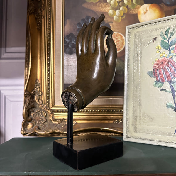 Late 20th Century Bronze Buddha Hand Ornament