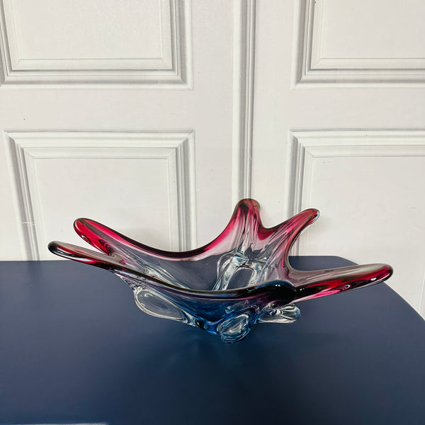 Murano Glass Art Vase Table Centrepiece Italian 1950's