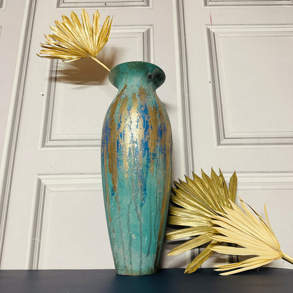 Hand Painted Abstract Style Vase Tall Floor Vase