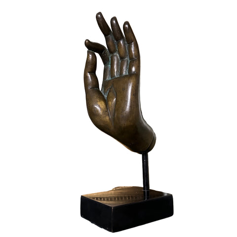 Late 20th Century Bronze Buddha Hand Ornament