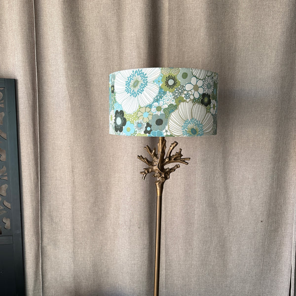 Vintage Brass Standard Lamp Coral Lamp