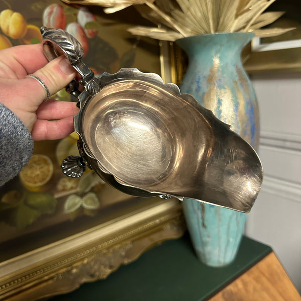 Antique Gravy Boat Silver Plated Claw Feet Manoah Rhodes & Sons 2777