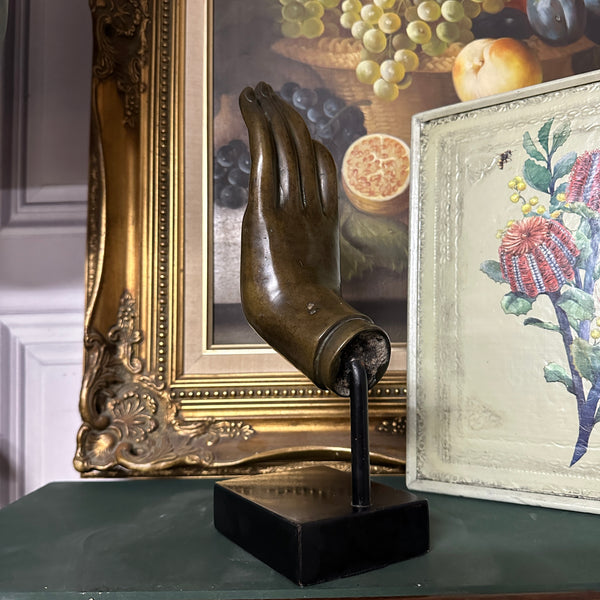 Late 20th Century Bronze Buddha Hand Ornament