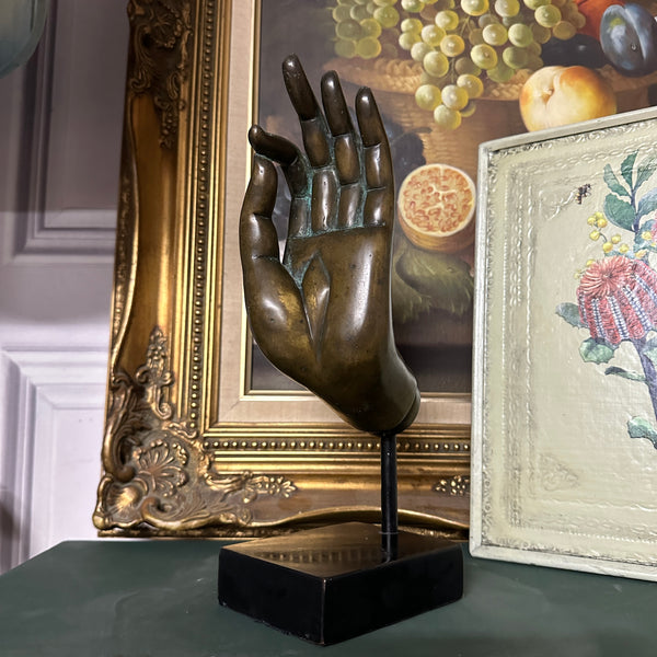 Late 20th Century Bronze Buddha Hand Ornament