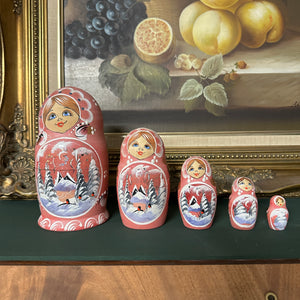 Matryoshka Russian Dolls Stackable Wooden Dools