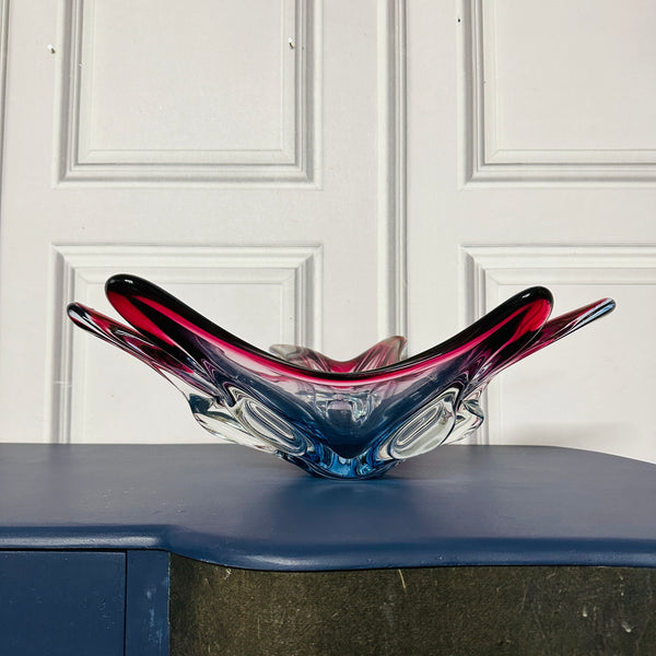Murano Glass Art Vase Table Centrepiece Italian 1950's