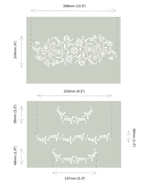 Paisley Floral Stencil  | Annie Sloan