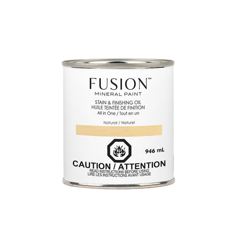 Fusion Stain & Finishing Oil Natural 237ml