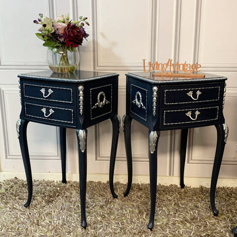 Painted Bedside Tables Louis Style Bedsides Olympus Furniture Nightstands