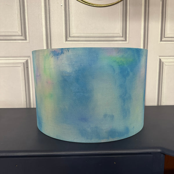 Hand Painted Lampshade Abstract Style Tie Dye Effect Ombre Modern Style