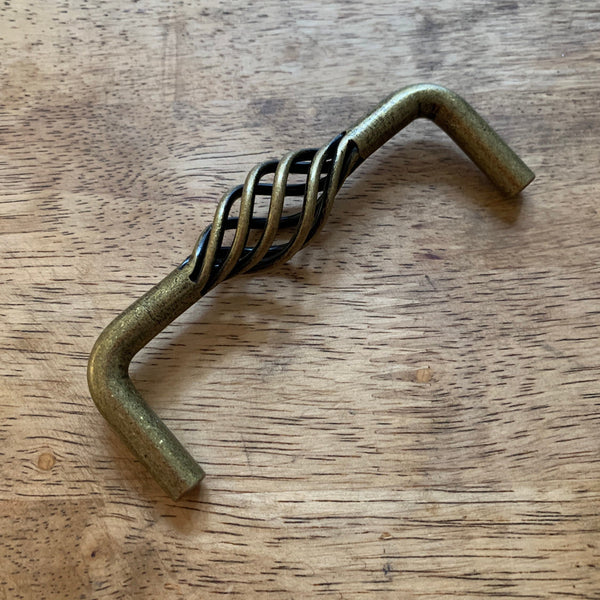 Cabinet Pulls Solid Brass Twisted Farmhouse Style