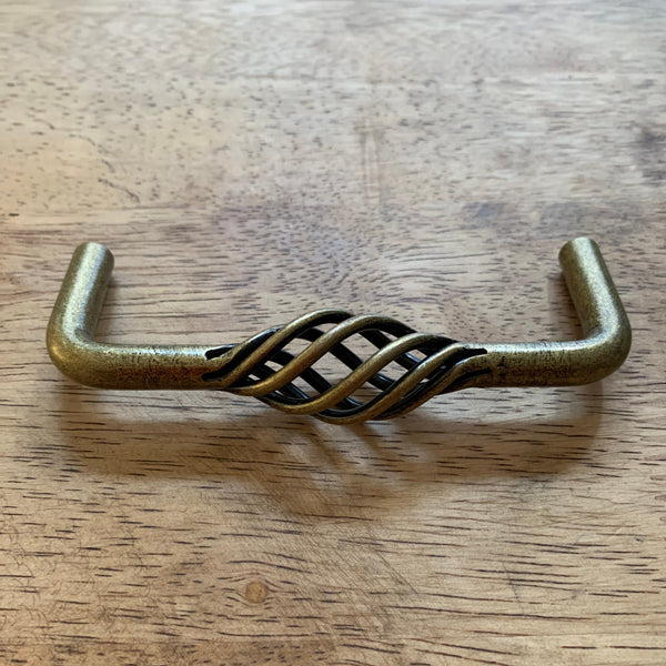 Cabinet Pulls Solid Brass Twisted Farmhouse Style