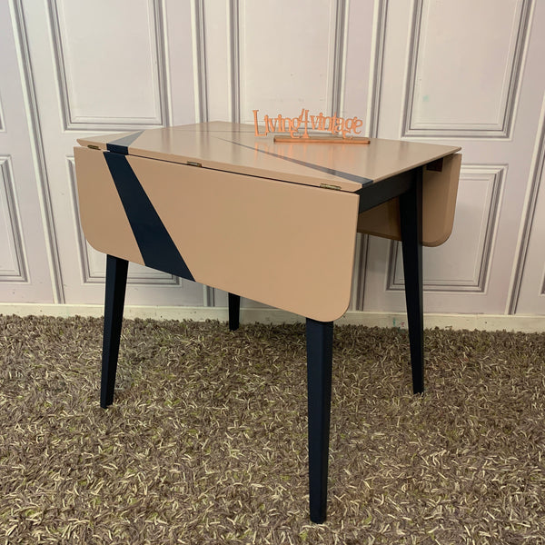 Painted Mid-century Drop Leaf Table Dining Table Retro Contemporary Design Commission Order