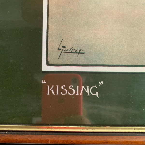 Lance Thackeray Original Posters 1902 Framed The Billiard Match The Canon Left Snookered Kissing
